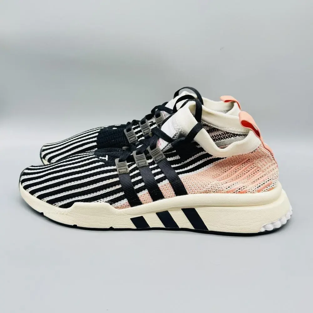 Adidas Originals Shoes Mens 12.5 Multicolor EQT Support Striped Knit Sneakers